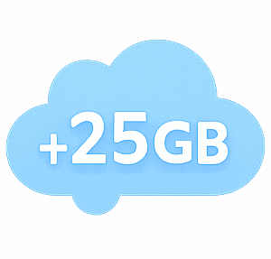 Storage +25 GB